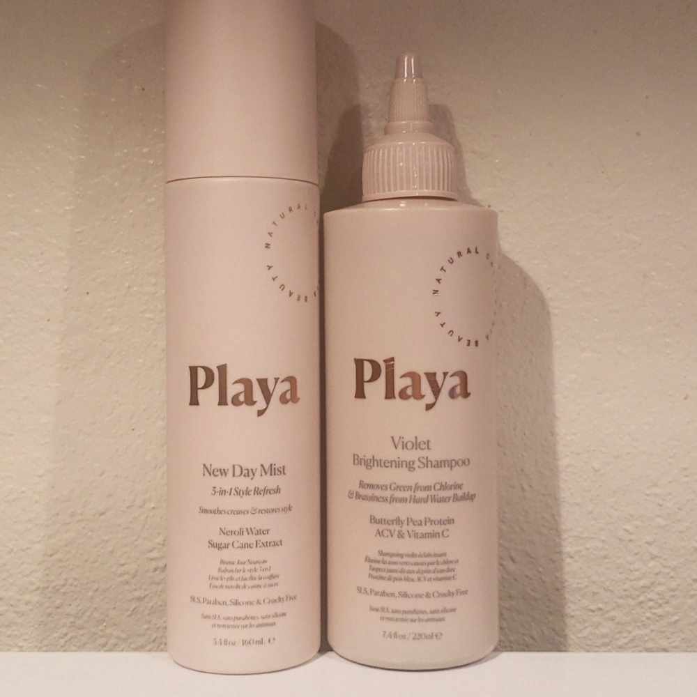 Playa Haircare Bundle violet shampoo 💜 & New Day Mist 🌄 full sizes